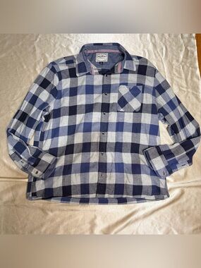 Flag & Anthem Long Sleeve Plaid Flannel Shirt Men’s Size XL 100% Cotton